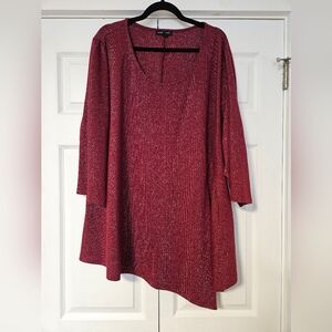 Dressy Sparkly Red Top